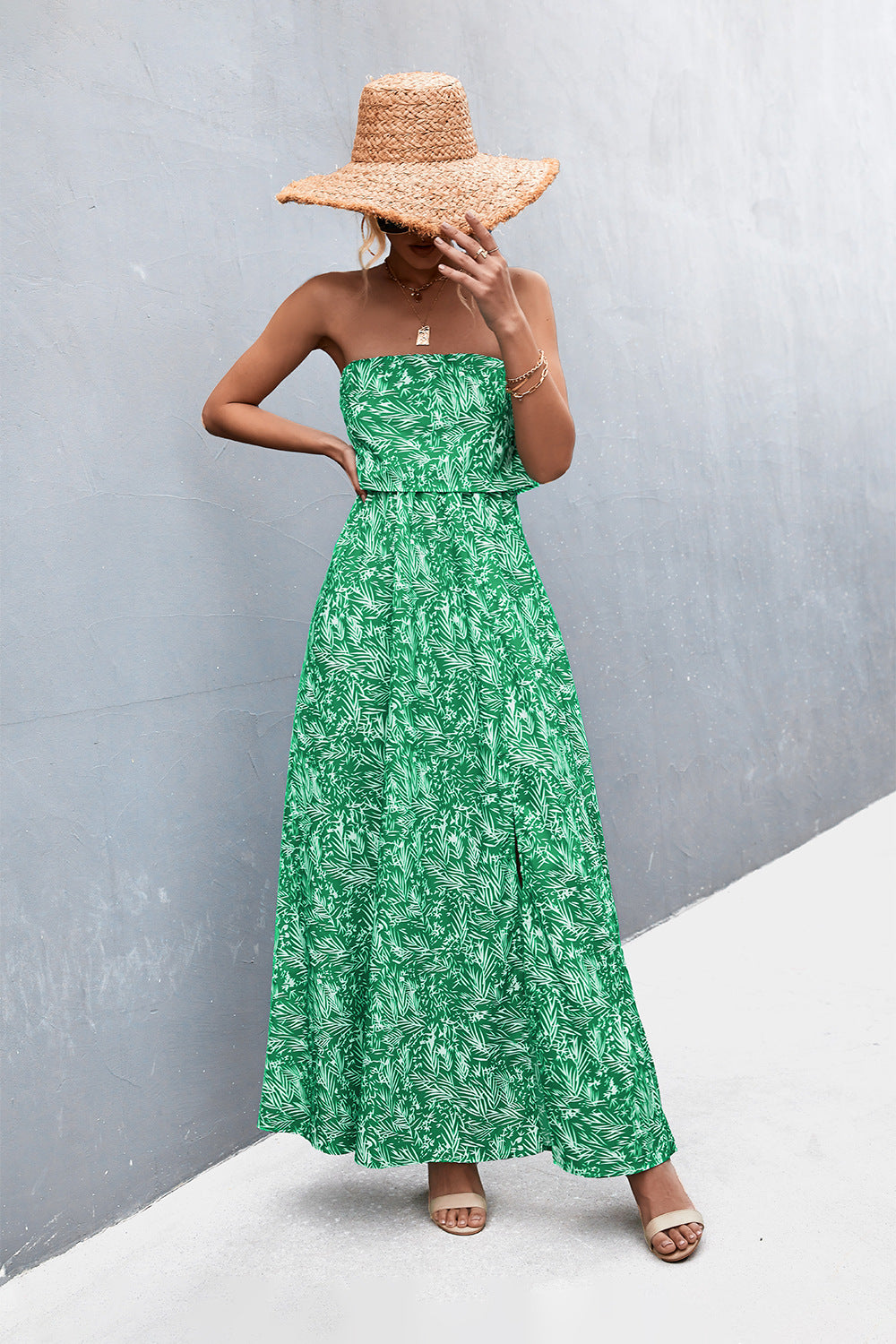Over-shoulder view strapless dress – Voguelle