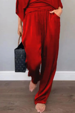 Full-length relaxed fit black wrap jumpsuit – Voguelle