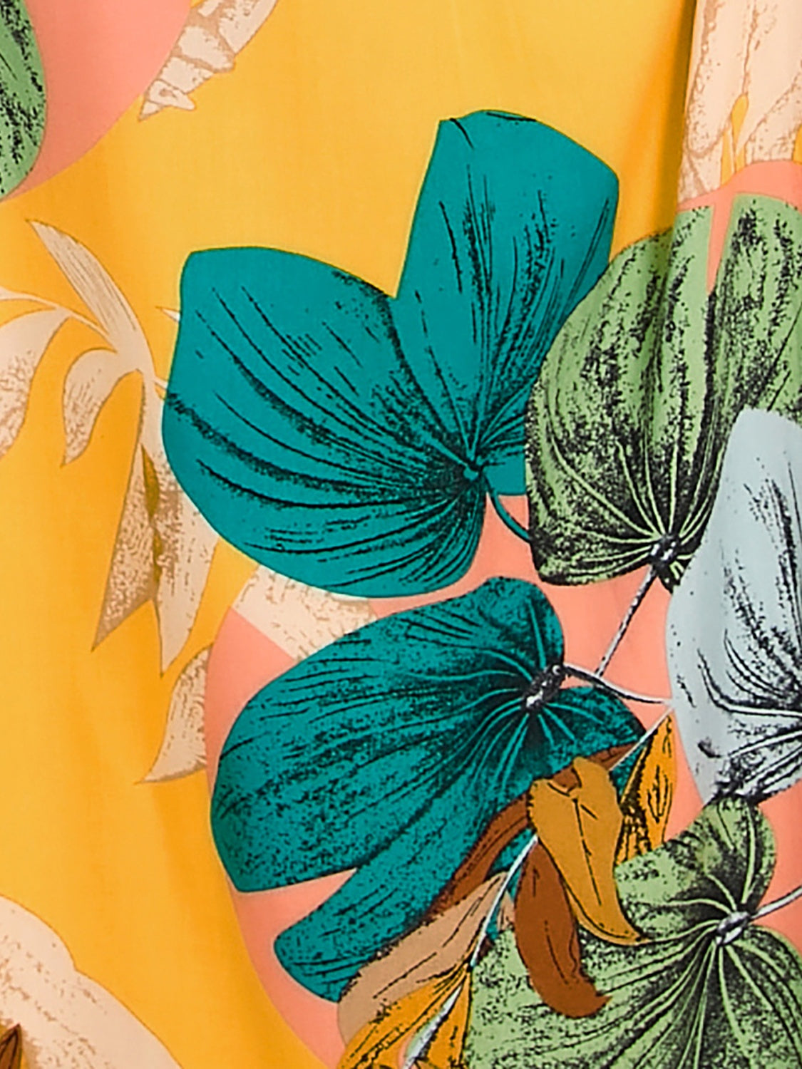 Vibrant floral print slit surplice maxi dress – Voguelle