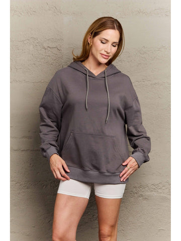 Camel hoodie styled casually with denim – Voguelle