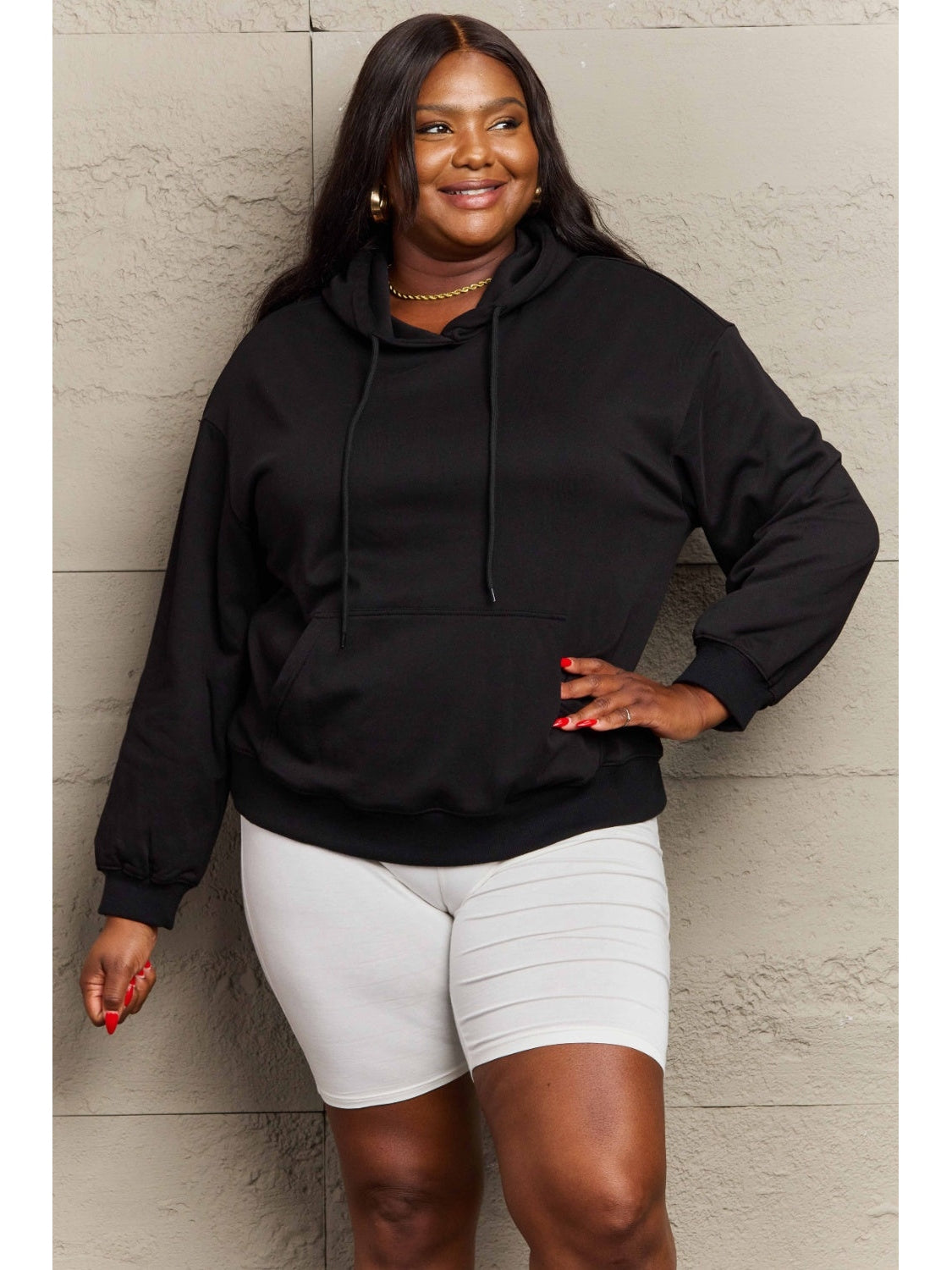 Women’s casual camel hoodie fashion look – Voguelle