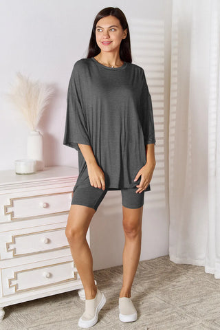 Women’s casual brown two-piece lounge outfit – Voguelle
