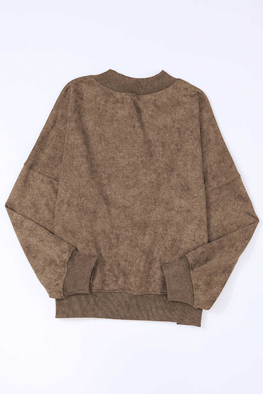 Ribbed mock neck close-up – Voguelle