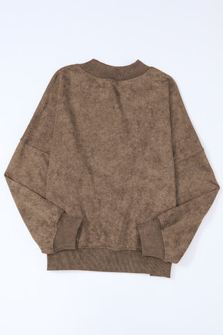 Ribbed mock neck close-up – Voguelle