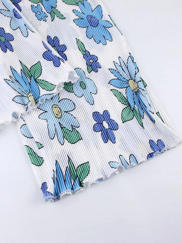 Relaxed silhouette Light Blue two-piece co-ord set – Voguelle