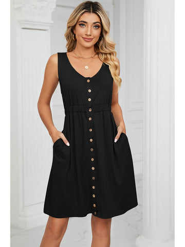 Front view of striped one-shoulder dress – Voguelle