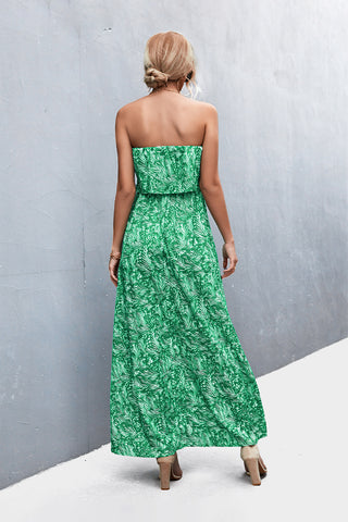 Lifestyle view strapless maxi dress – Voguelle