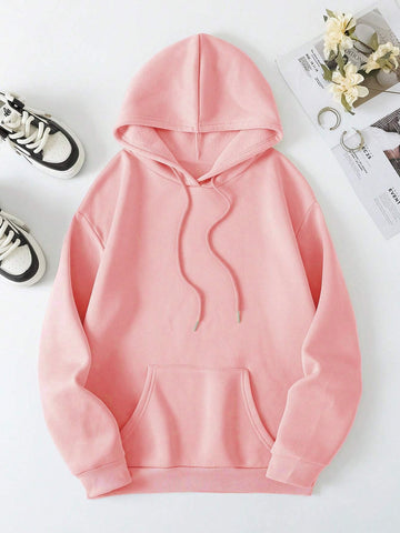 Relaxed fit hoodie with bold Faith Over Fear text on back – Voguelle