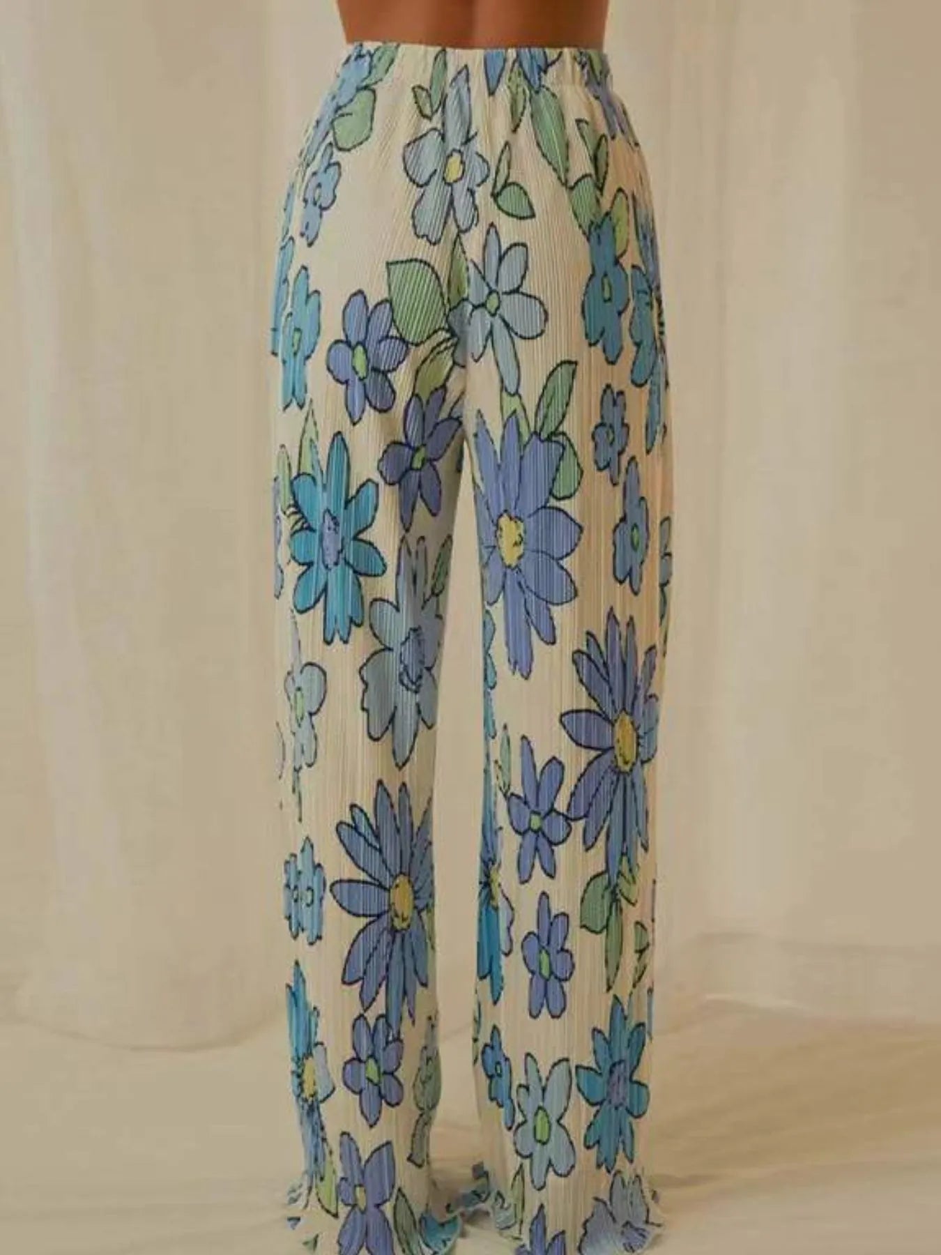 Lightweight Light Blue fabric two-piece outfit for women – Voguelle