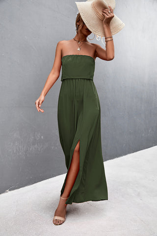 Movement shot strapless maxi dress – Voguelle