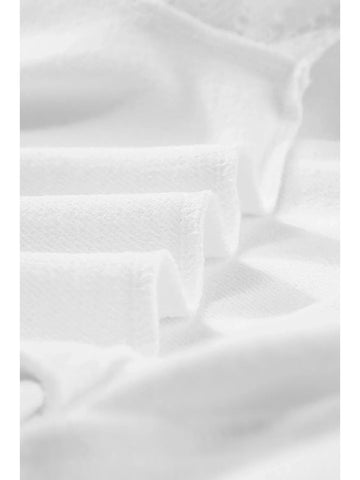 Back flat lay of White Long Sleeve Hoodie – Voguelle