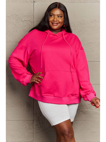 Relaxed fit camel hoodie with drawstring hood – Voguelle